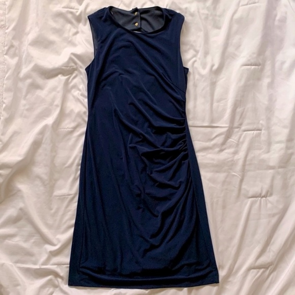 Alex + Alex Navy Mini Cutout Back Dress - Size 0